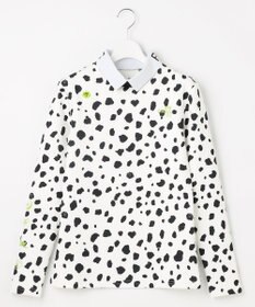 PW CIRCULUS 【WOMEN】スノーレオパード裏フリースモックネックT