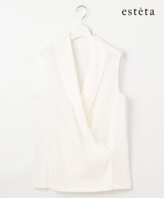 23区 L 【エステータ】コットンオーガンジー ブラウス