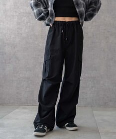 WEGO 【ウエストゴム】イージーパラシュートカーゴパンツ