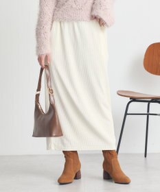 earth music&ecology コーデュロイナロースカート