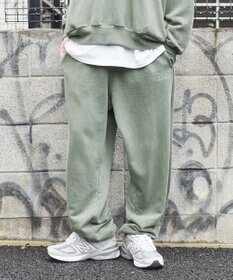 WEGO ピグメントロゴスウェットパンツ