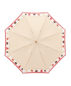 MOONBAT FURLA 折りたたみ傘 チャーム＆ロゴプリント UV 耐風 日本製