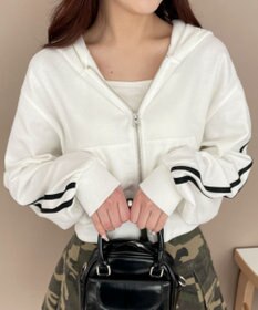 WEGO Wジップショートパーカー