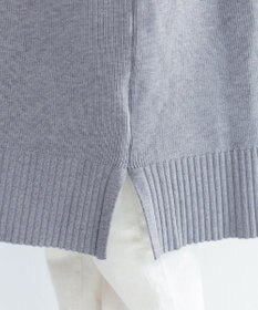 Tiaclasse 【洗える】華のあるニットタートルワンピース