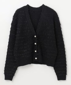 GRACE CONTINENTAL ラメツイードニットカーディガン