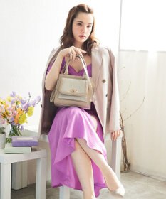 style code 【MERCURYDUO/マーキュリーデュオ】メタリッククラック調型押し フラップハンドバッグ