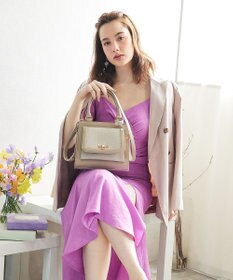 style code 【MERCURYDUO/マーキュリーデュオ】メタリッククラック調型押し フラップハンドバッグ