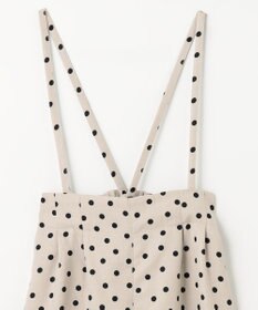 ANY KIDS 麻ライク ドット柄 ガウチョ