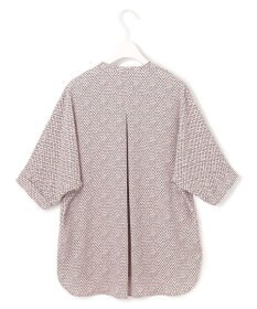 ICB 【人気のため新色追加・WEB限定・接触冷感・UVケア・速乾・洗える】BackSatinAmunzen 5分袖キーネックブラウス