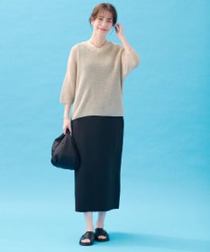 ANY 【洗濯機可/アンチピリング】ギマハーフスリーブニット