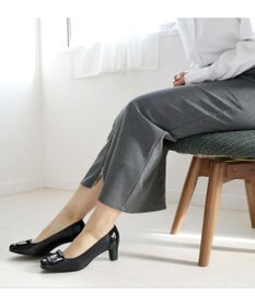 Pointer 日本製 本革スクエアトゥパンプス