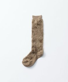 TRICOTE FAKE FUR HIGH SOCKS／フェイクファーハイソックス