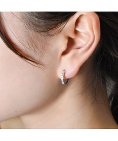 blancotokyo 【金属アレルギー対応】ジルコニアフープピアス CLARA
