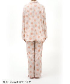 Wing パジャマ 綿100%(本体肌側) あったか 3Lまで対応 大きいサイズ 長袖 長ズボン 冬 レディース EP5075 ウイング／ワコール