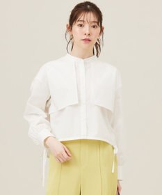 ANY SIS 【UVカット・接触冷感・速乾】クロップトヨークハオリ シャツ