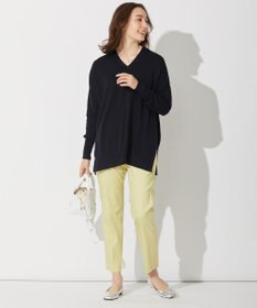 自由区 L 【接触冷感・撥水防汚加工】COOLMAX テーパードパンツ