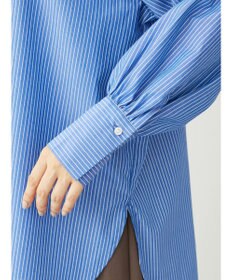 Green Parks イージーケアスタンドフリルシャツチュニック