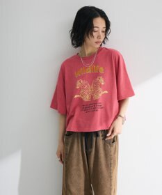 Green Parks ・ＤＯＵＢＬＥ　ＦＬＡＧＳ　レオパードプリントＴＥＥ