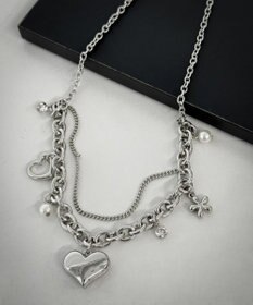 WEGO Lマルチチャームダブルネックレス