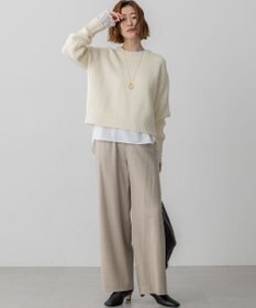 23区 S 【洗える】ウールカシミヤ パフスリーブ ニット