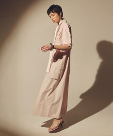 uncrave カラータイプライター シャツワンピース