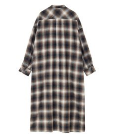 AMERICAN HOLIC バンドカラーチェックシャツワンピース