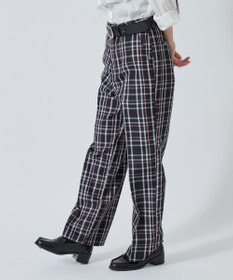 WEGO 【SCHOOL ITEM】スクールチェックスリムスラックス