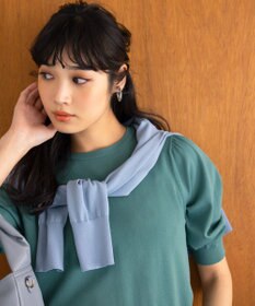 組曲 【UVケア・接触冷感】MINA 6分袖ニットプルオーバー