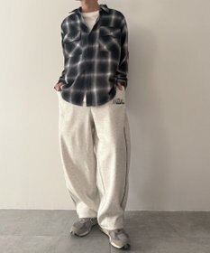 WEGO 【ウエストゴム】パイピングスウェットパンツ