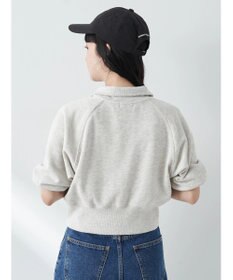 earth music&ecology ハーフジップショートプルオーバー