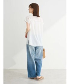 Green Parks ・ＥＬＥＮＣＡＲＥ　ＤＵＥ　ピンタックフレンチブラウス