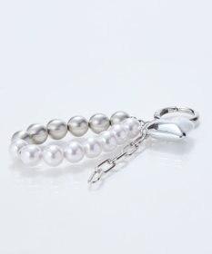 Phoebe ハートメタルボールバッグチャーム　シルバー