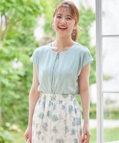 ANY SIS 【吸水速乾・UVケア・接触冷感】コンフォートジャージークリアフレンチスリーブ カットソー