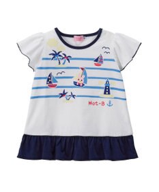 MIKI HOUSE HOT BISCUITS 【100-110cm】ヨットでバカンスＴシャツ