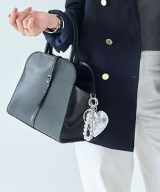 Phoebe ハートメタルボールバッグチャーム　シルバー