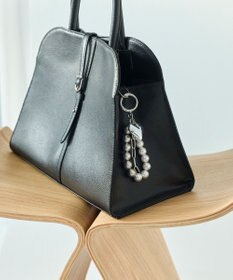 Phoebe ハートメタルボールバッグチャーム　シルバー