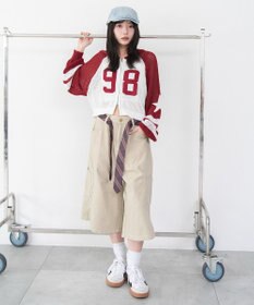 WEGO ラグランメッシュニットパーカー