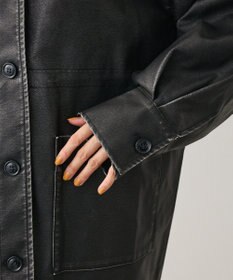 Green Parks ・ＥＬＥＮＣＡＲＥ　ＤＵＥ　フェイクレザーカバーオール