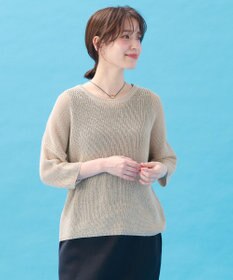 ANY 【洗濯機可/アンチピリング】ギマハーフスリーブニット