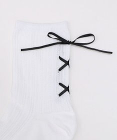 WEGO レースアップバックリボンソックス