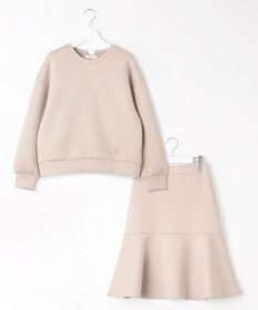 Feroux 【洗える・セットアイテム】バックリボンダンボール セットアップ