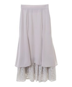 earth music&ecology レースヘムスカート