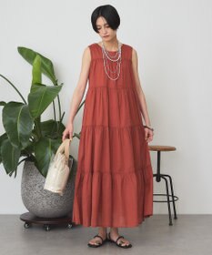 AMERICAN HOLIC ノースリーブティアードワンピース