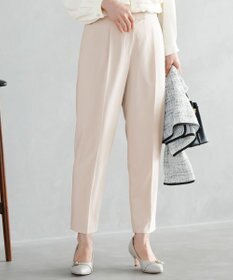 ANY SIS 【セットアップ対応】セレモニーダブルクロス テーパードパンツ ライトベージュ