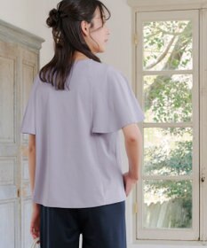 Tiaclasse 【洗える】ブラウス見えフレアスリーブカットソー