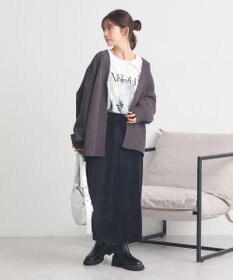 earth music&ecology コーデュロイナロースカート