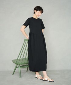 #Newans 【洗える】コクーンシルエットロングワンピース