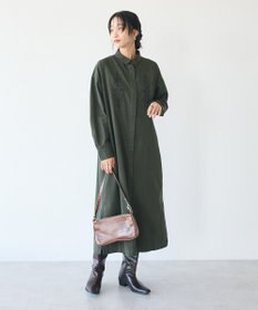 CRAFT STANDARD BOUTIQUE 刺繍入ツイルワンピース