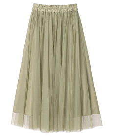 earth music&ecology チュールフレアスカート