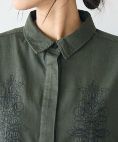 CRAFT STANDARD BOUTIQUE 刺繍入ツイルワンピース